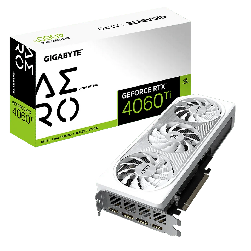 16GB Gigabyte RTX 4060 Ti Aero OC Graphics Card