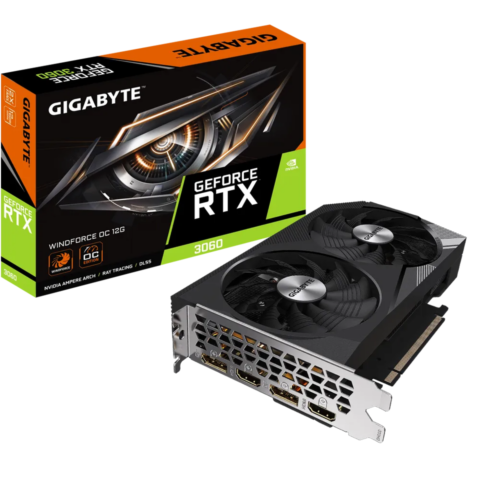 12GB Gigabyte RTX 3060 Windforce OC V2