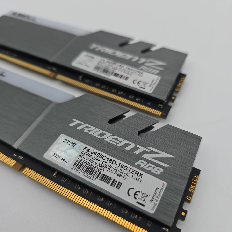 16GB RAM TridentZ G.Skill NEO RGB. 2x8GB. DDR4. CL18-22-22-42