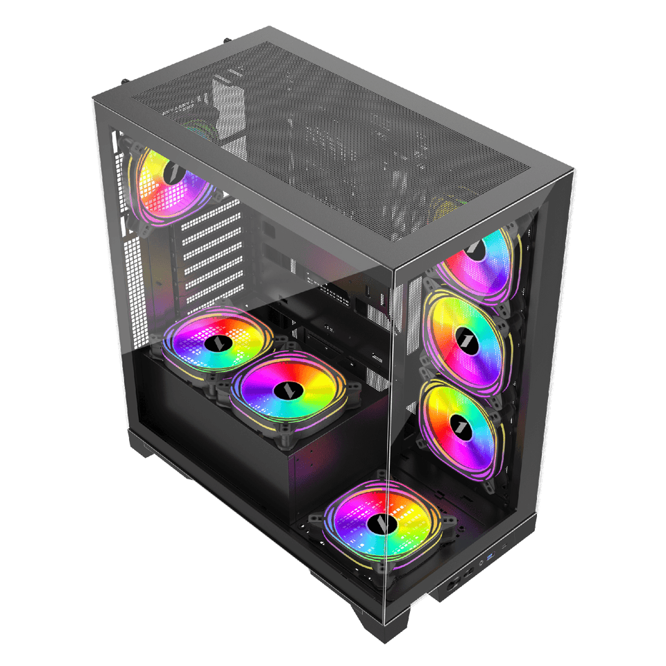 1st Player MIKU Mi8 ARGB Black ATX Case