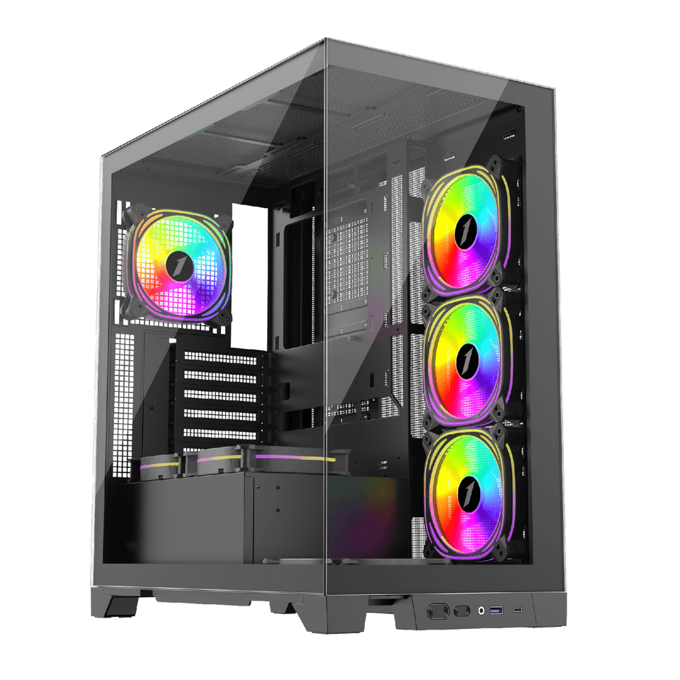 1st Player MIKU Mi8 ARGB Black ATX Case