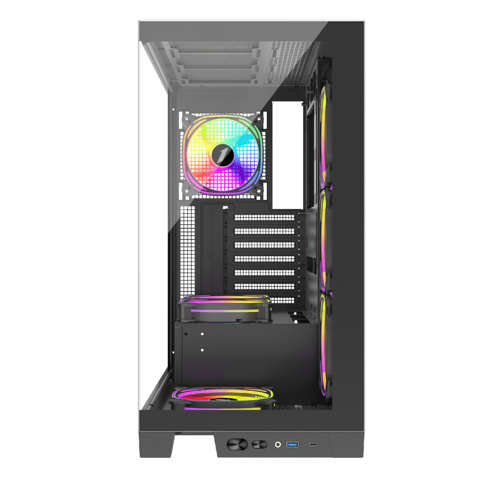 1st Player MIKU Mi8 ARGB Black ATX Case