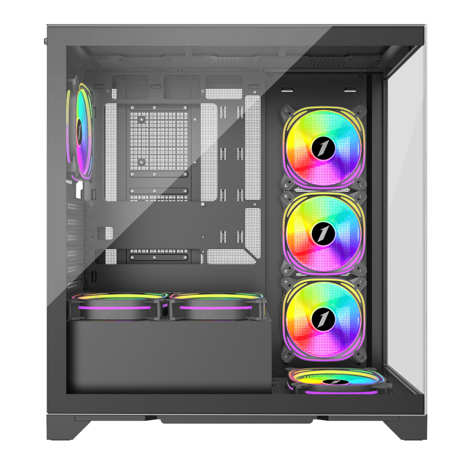 1st Player MIKU Mi8 ARGB Black ATX Case