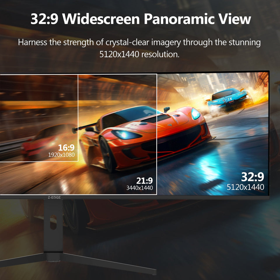 Z-EDGE UG49W 49 144Hz 32:9 DQHD IPS Curved Gaming Monitor