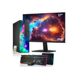 AXOII SPARK Gaming Desktop PC Computer. Intel Core i5/i7 - 8th Gen Processor. Graphics Card - AMD RX 550 / GT1030. 16GB DDR4 RAM. 512GB NVMe SSD. 24/27 Inch FHD Monitor. Wi-Fi. Bluetooth Adapter - Windows 11 Pro