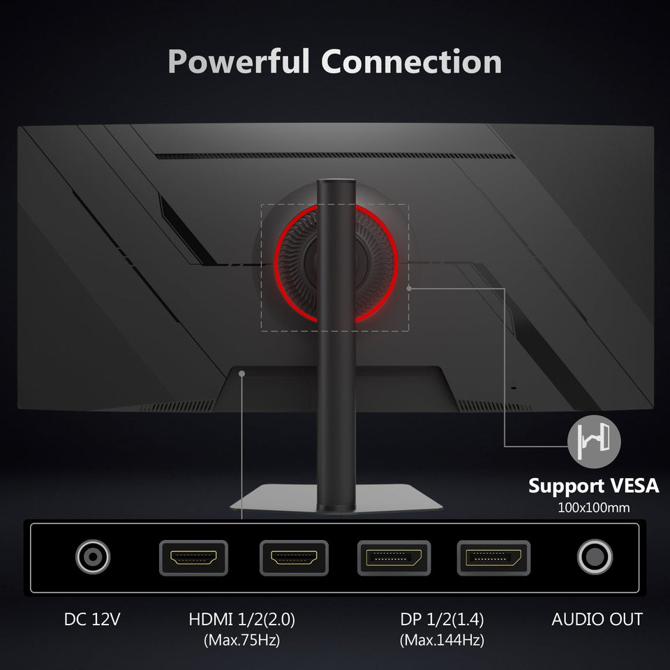 Z-EDGE UG38P 38 144Hz WQHD+ IPS Curved Gaming Monitor