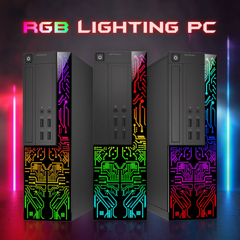 Dell OptiPlex RGB Desktop PC. Intel Core i7. 16GB RAM. 512GB SSD. RGB Gaming Keyboard and Mouse. WiFi. Windows 10 Professional