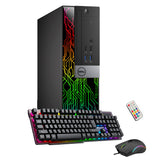 Dell Optiplex RGB Desktop Computer PC. Intel Hexa-Core i5-8500 up to 4.10 GHz. 16GB DDR4 RAM. 1 TB NVMe SSD. Dual Monitor Support. Windows 11 Pro. WiFi +Bluetooth  - Refurbished