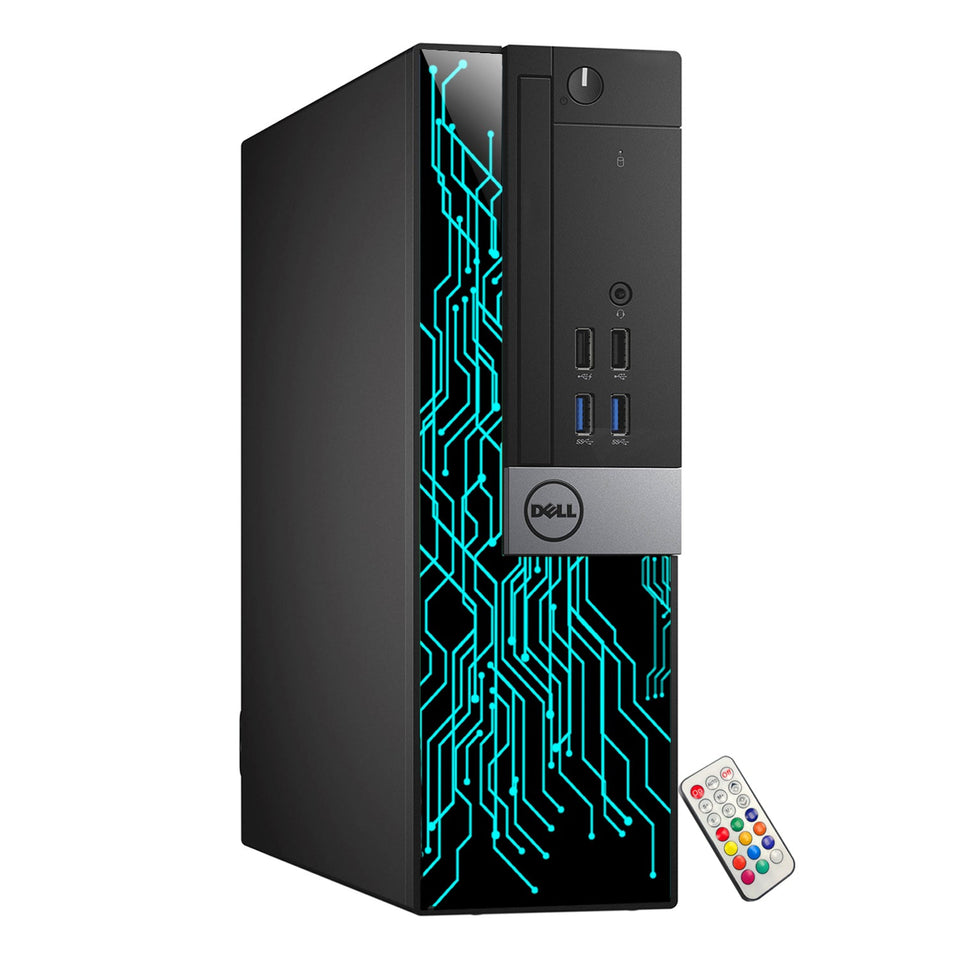 Dell Optiplex RGB Desktop Computer PC. Intel Hexa-Core i5-8500 up to 4.10 GHz. 16GB DDR4 RAM. 1 TB NVMe SSD. Dual Monitor Support. Windows 11 Pro. WiFi +Bluetooth  - Refurbished