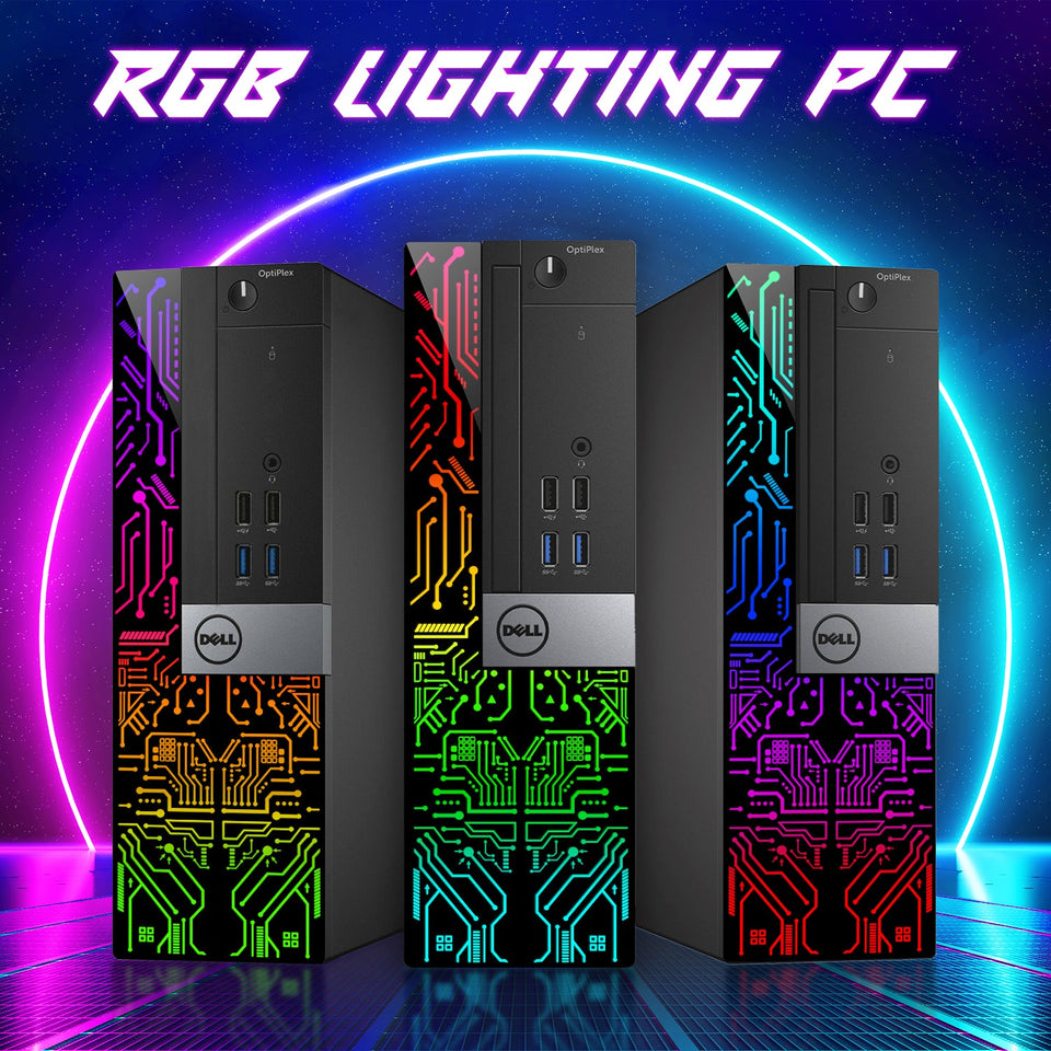 Dell Optiplex RGB Desktop Computer PC. Intel Hexa-Core i5-8500 up to 4.10 GHz. 16GB DDR4 RAM. 2 TB NVMe SSD. Dual Monitor Support. Windows 11 Pro - Refurbished
