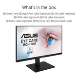 ASUS 24 Inch IPS Full HD(1920 x 1080) monitor 75Hz Refresh Rate Adaptive-Sync. Flicker Free. Speakers. VESA. HDMI. DisplayPort. VGA. Height Adjustable (VA24DQSB)