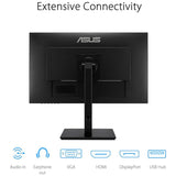 ASUS 24 Inch IPS Full HD(1920 x 1080) monitor 75Hz Refresh Rate Adaptive-Sync. Flicker Free. Speakers. VESA. HDMI. DisplayPort. VGA. Height Adjustable (VA24DQSB)