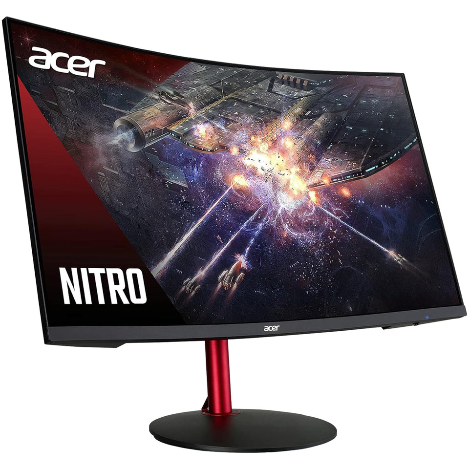 Acer XZ2 Nitro 1500R Curved Gaming Monitor (XZ322Q Pbmiiphx). 31.5 inch Full HD Widescreen. 120Hz Refresh Rate. LCD Display. VA Panel. AMD FreeSync Technology. Wall Mountable. HDMI. Display port - Refurbished