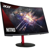 Acer XZ2 Nitro 1500R Curved Gaming Monitor (XZ322Q Pbmiiphx). 31.5 inch Full HD Widescreen. 120Hz Refresh Rate. LCD Display. VA Panel. AMD FreeSync Technology. Wall Mountable. HDMI. Display port - Refurbished