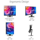 ASUS ProArt Display 24 Inch WUXGA (1920 x 1200) 75Hz Professional Monitor | 100% sRGB. Eye Care. Anti-glare | Tilt Pivot Swivel Height Adjustable Wall Mountable | DisplayPort HDMI VGA (PA248QV)