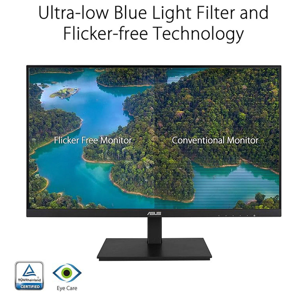 ASUS 24 Inch IPS Full HD(1920 x 1080) monitor 75Hz Refresh Rate Adaptive-Sync. Flicker Free. Speakers. VESA. HDMI. DisplayPort. VGA. Height Adjustable (VA24DQSB)