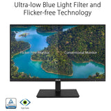 ASUS 24 Inch IPS Full HD(1920 x 1080) monitor 75Hz Refresh Rate Adaptive-Sync. Flicker Free. Speakers. VESA. HDMI. DisplayPort. VGA. Height Adjustable (VA24DQSB)