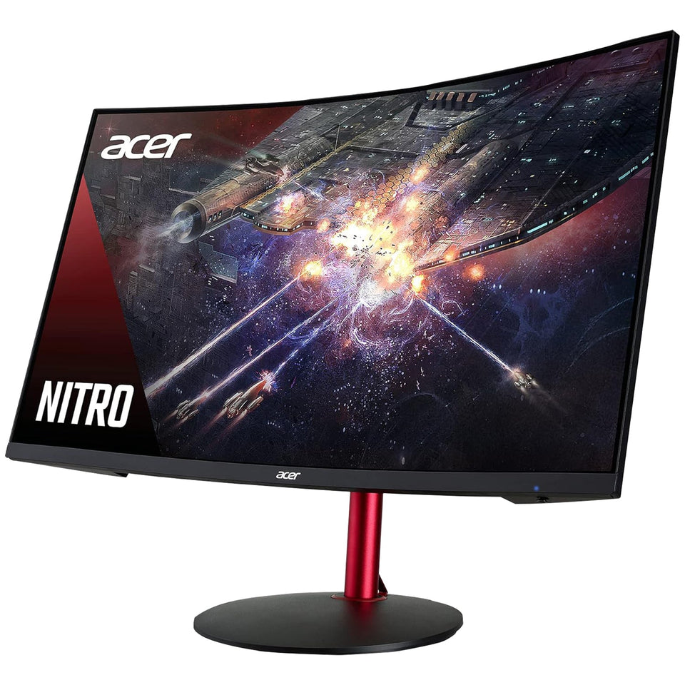 Acer XZ2 Nitro 1500R Curved Gaming Monitor (XZ322Q Pbmiiphx). 31.5 inch Full HD Widescreen. 120Hz Refresh Rate. LCD Display. VA Panel. AMD FreeSync Technology. Wall Mountable. HDMI. Display port - Refurbished