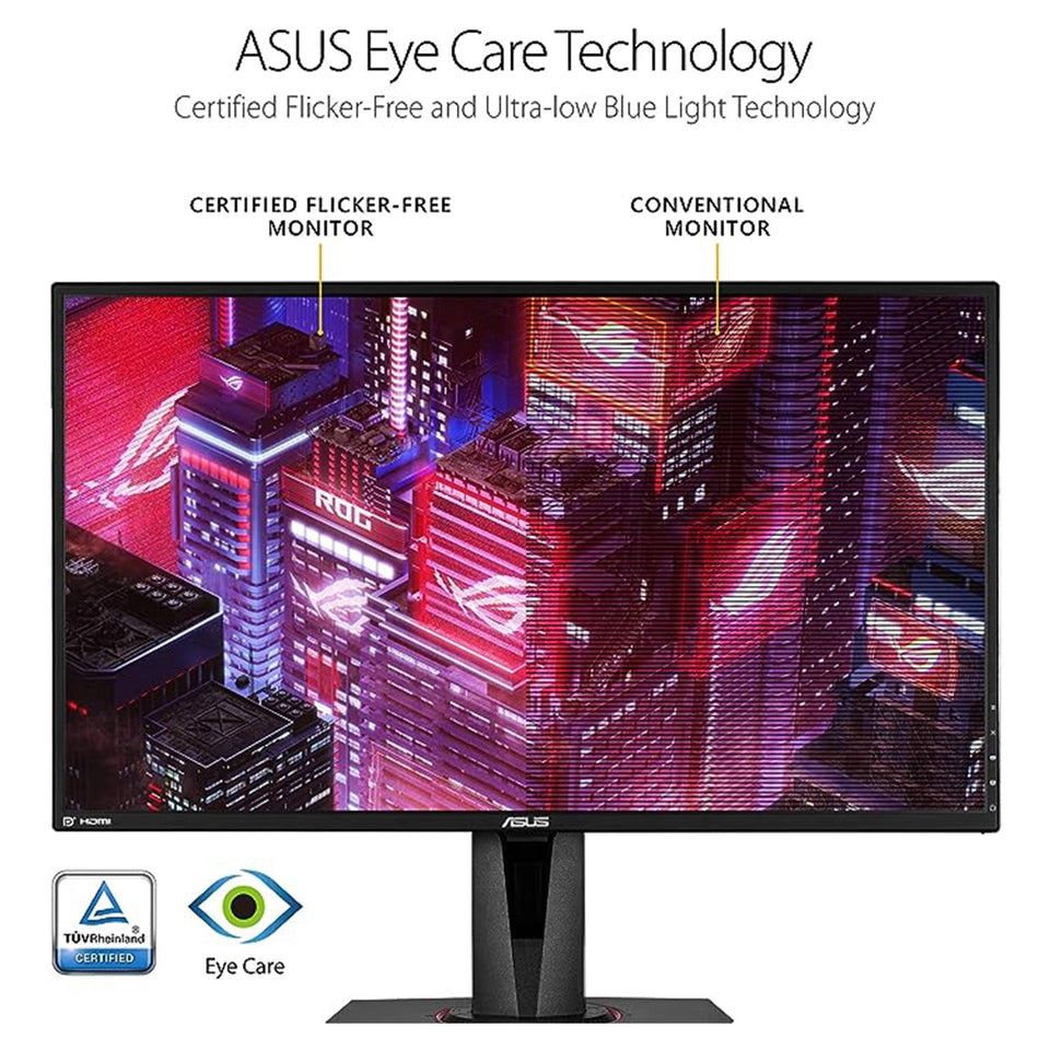 ASUS TUF 27Inch HDR10 Gaming Monitor - WQHD (2560 x 1440). IPS. 165Hz. 1ms. Extreme Low Motion Blur. Speaker. G-SYNC Compatible. VESA Mountable. DisplayPort. HDMI VG27AQ