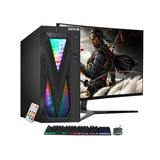 AQVIN Tower Desktop Computer Windows 11 Pro Gaming PC. 27-inch Curved Gaming Monitor. Intel Core i5 - i7 8th Gen CPU.  32GB DDR4 RAM. 1TB SSD. RX 550/GTX1630/1050Ti/1650 HDMI. WIFI - Refurbished