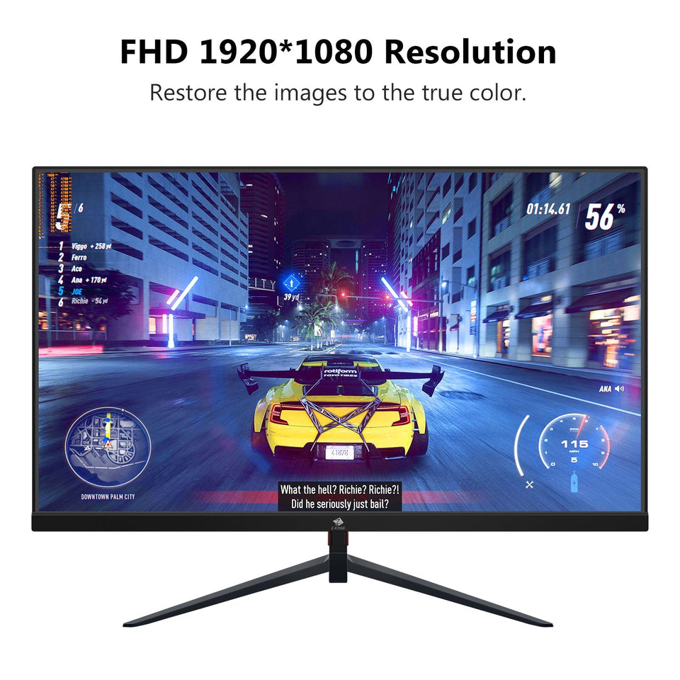 Refurbished: Z-EDGE 25 Inch 240Hz Gaming Monitor 1ms Full HD LED Monitor. DP HDMI Port