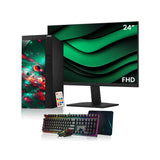 AXOII Custom RGB Desktop PC Computer. Intel Core i5 - 8th Gen Up to 4.10GHz processor. 16GB DDR4 RAM. 512GB - 1TB NVMe SSD. 24/27 Inch FHD Monitor. Wi-Fi. Bluetooth Adapter - Windows 11 Pro