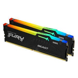 128GB (2x64GB) DDR5 5600MHZ CL36 Kingston Fury Beast RGB RAM
