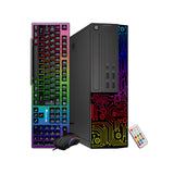 Dell OptiPlex Desktop Customized RGB Lights Computer Intel i5 Quad-Core Processor 8GB RAM 512GB SSD Win 10 Pro WIFI. Gaming PC Keyboard & Mouse - Refurbished