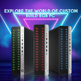 HP EliteDesk RGB Computer Desktop PC. Intel Core i7-6700. 16GB RAM. 512GB NVME SSD. 1TB HDD. Gaming Keyboard & Mouse. WiFi+ Bluetooth. Windows 10 Pro -Refurbished