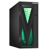 AQVIN Gaming Desktop Computer Tower PC. Intel Core i5 - i7 8th Gen CPU.  32GB DDR4 RAM. 1TB SSD Storage. RX 550/GTX1630/1050Ti/1650. Windows 11 Pro. RGB Keyboard and Mouse - Refurbished