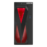 Gaming Desktop AQVIN Computer Tower PC. Intel Core i7 - 6th/ 7th CPU.  32GB DDR4 RAM. 1TB SSD Storage. RX 550/GTX1630/1050Ti/1650. Windows 10 Pro. RGB Keyboard and Mouse - Refurbished