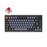 Keychron V1 Knob QMK Frosted Black RGB ISO UK ABS K Pro Red