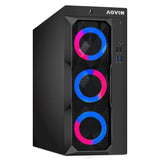 Gaming Desktop AQVIN Computer Tower PC. Intel Core i7 - 6th/ 7th CPU.  32GB DDR4 RAM. 1TB SSD Storage. RX 550/GTX1630/1050Ti/1650. Windows 10 Pro. RGB Keyboard and Mouse - Refurbished
