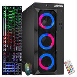 Gaming PC AQVIN Computer Tower PC. 27-inch Curved Gaming Monitor. Intel Core i7 - 6th/ 7th CPU.  32GB DDR4 RAM. 1TB SSD. RX 550/GTX1630/1050Ti/1650 HDMI. Windows 10 Pro. WIFI - Refurbished