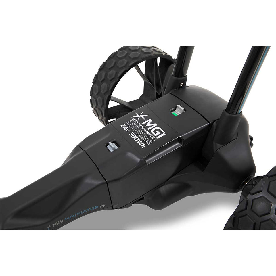 MGI Ai Navigator GPS+ Electric Golf Push Cart with Remote Control (36-Hole Battery)