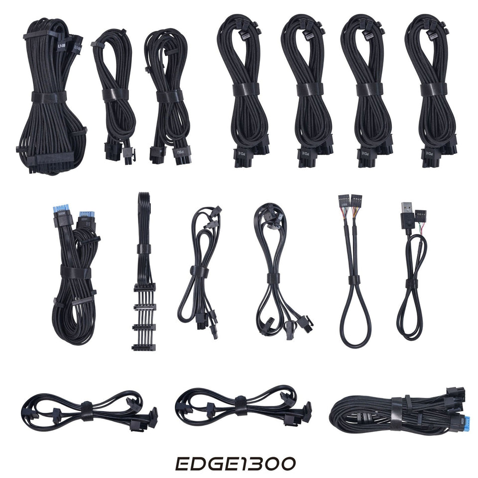 1300W Lian Li Edge ATX 3.1 Platinum Modular PSU Black - Grade A