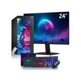AXOII Custom RGB Desktop PC. Intel Core i5 - 8th Gen Up to 4.10GHz processor. 16GB DDR4 RAM. 512GB - 1TB NVMe SSD. 24/27 Inch FHD Monitor. Wi-Fi. Bluetooth Adapter - Windows 11 Pro