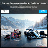 Z-EDGE 27 Inch 4K Monitor. Gaming Monitor. UHD 2160P IPS Display. AMD FreeSync. HDR Support. VESA Mount Compatible. Black