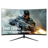 Refurbished: Z-EDGE 24 Inch Curved Gaming Monitor 180Hz 1ms Full HD 1080P HDMI & DP Port Support Universal Wall Mount