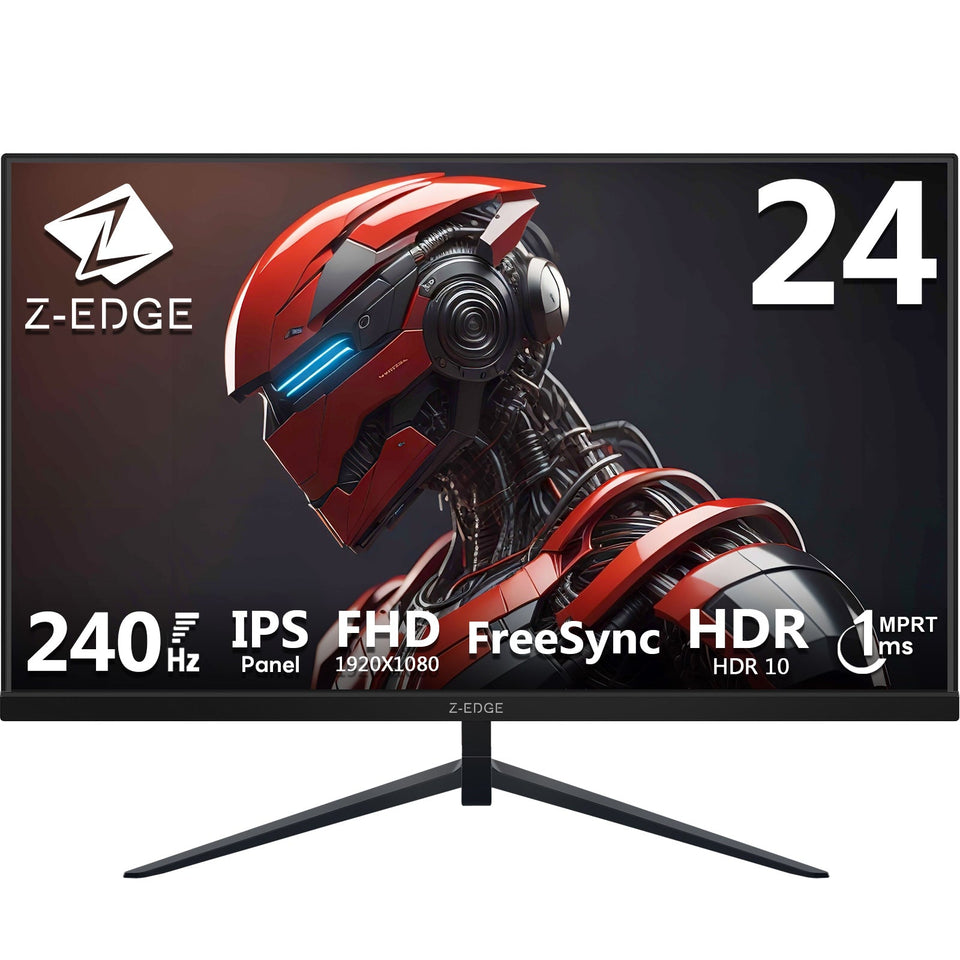 Z-EDGE 24 240Hz IPS Gaming Monitor. FHD 1920x1080 FreeSync