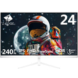 Z-EDGE 24 240Hz IPS Gaming Monitor - White Monitor