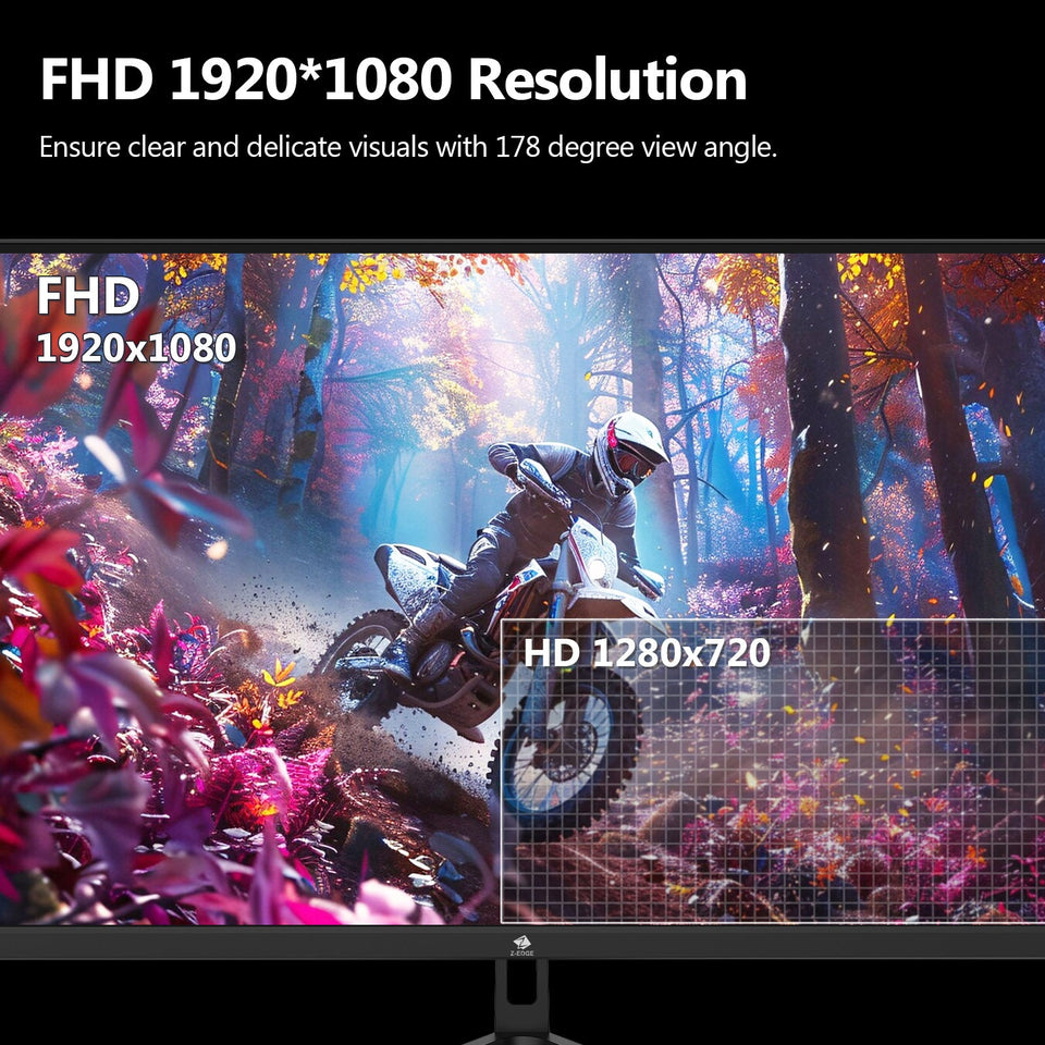 Z-EDGE UG25F 24.5 Gaming Monitor 240Hz. FHD 1920x1080 Computer Monitor. 1ms Frameless LED. AMD Freesync Premium Display Port x1 HDMI x2. HDR. Contrast Ratio 5000:1