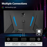 Z-EDGE UG25F 24.5 Gaming Monitor 240Hz. FHD 1920x1080 Computer Monitor. 1ms Frameless LED. AMD Freesync Premium Display Port x1 HDMI x2. HDR. Contrast Ratio 5000:1