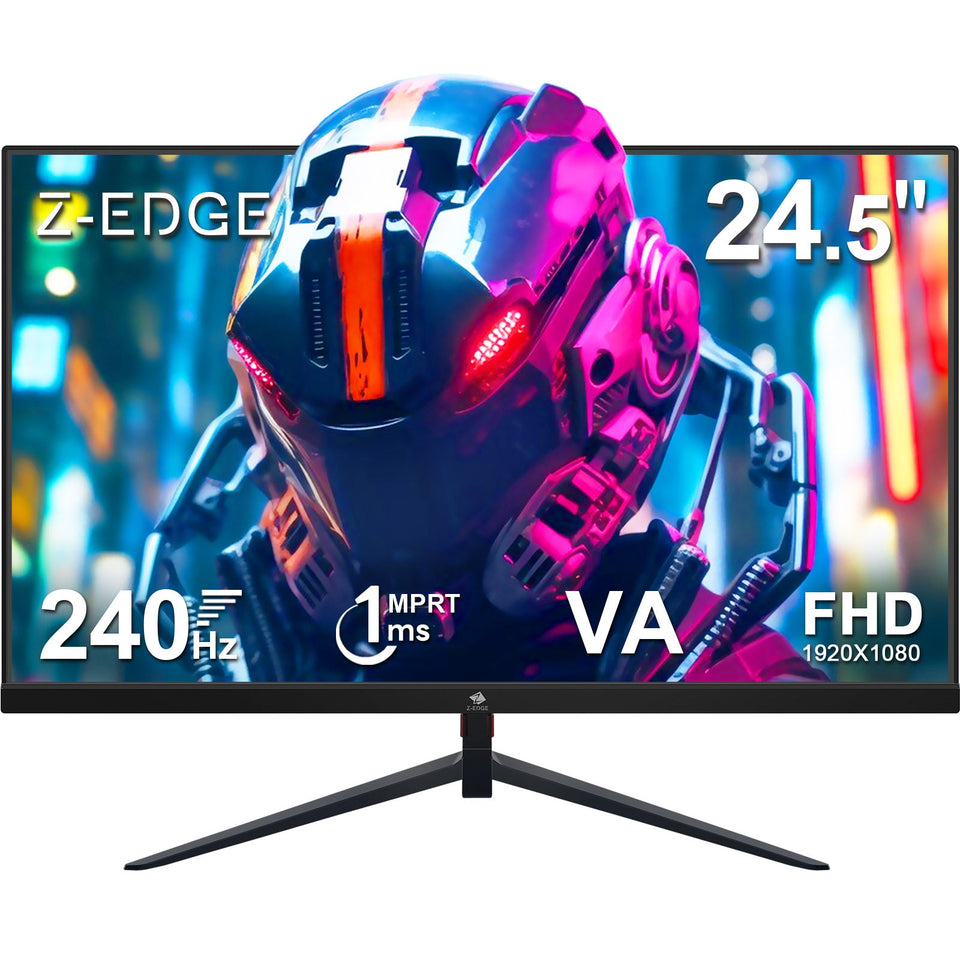 Z-EDGE  UG25I 24.5 Gaming Monitor. FHD 1920x1080 240Hz Gaming Monitor. 1ms Frameless LED. DP HDMI