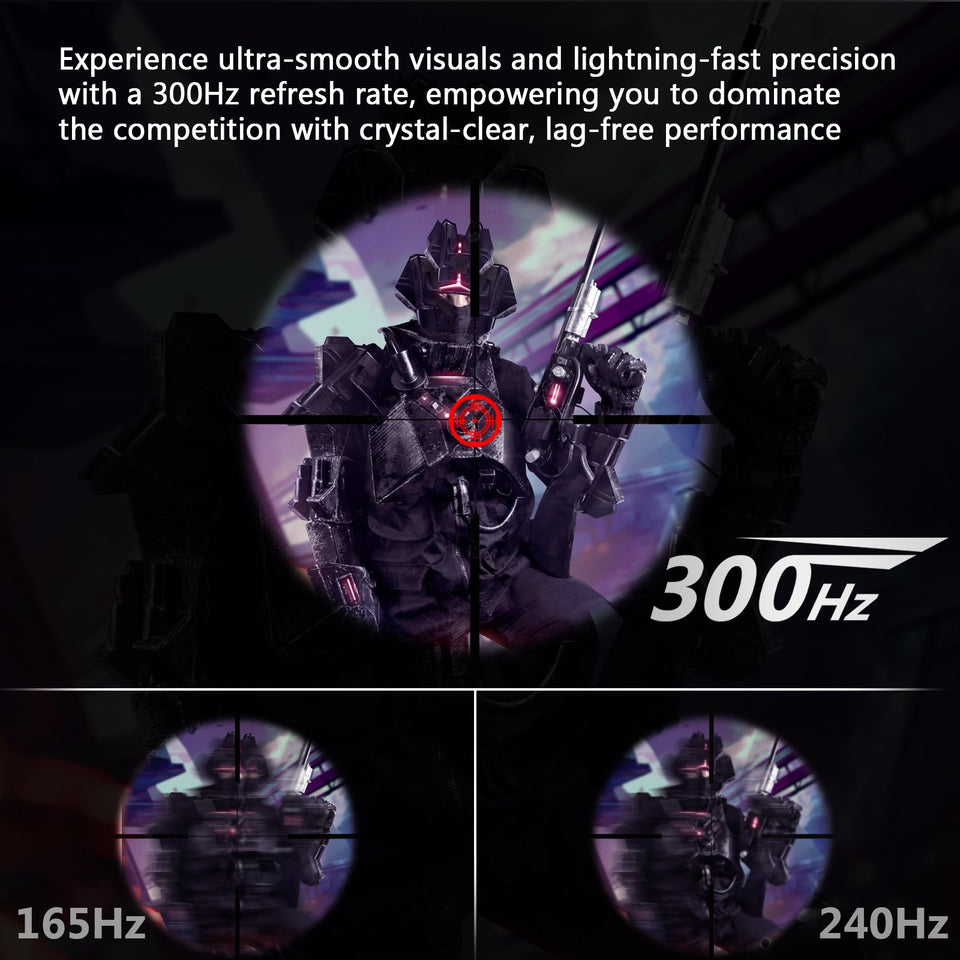 Z-EDGE 25 300Hz IPS Gaming Monitor. FHD 1920x1080. Flat Panel Gaming Monitor. FreeSync