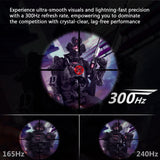 Z-EDGE 25 300Hz IPS Gaming Monitor. FHD 1920x1080. Flat Panel Gaming Monitor. FreeSync