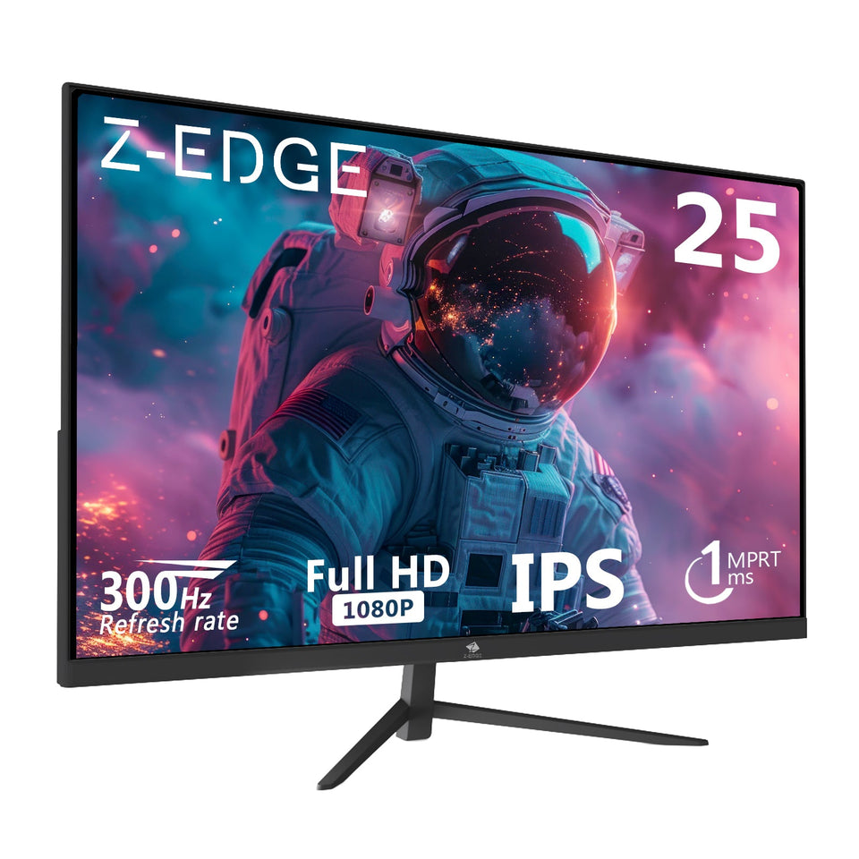 Z-EDGE 25 300Hz IPS Gaming Monitor. FHD 1920x1080. Flat Panel Gaming Monitor. FreeSync