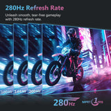 Z-EDGE 27 Curved Gaming Monitor 280Hz 1ms 1920x1080 16:9 Frameless. With DP & HDMI Port