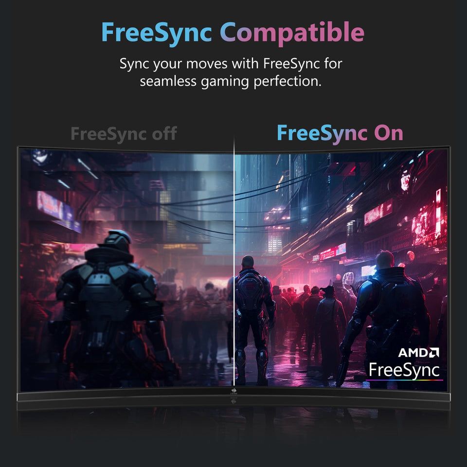 Z-EDGE 27 inch 1080P Full HD 1920 x 1080 280 Hz 1 ms Curved Gaming Monitor. HDMI x 2. DP x 2. Support Universal Mount