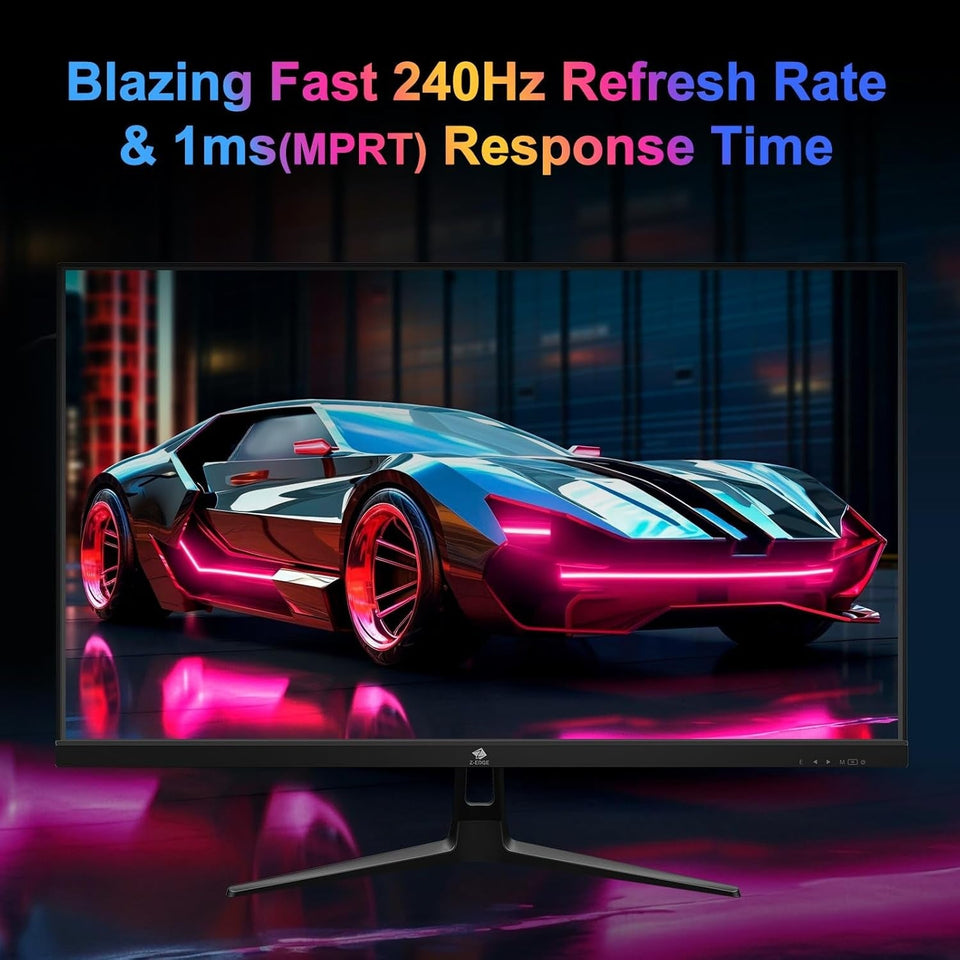 Z-EDGE 27-inch Gaming Monitor 1920x1080 IPS 240Hz Gaming Monitor 1ms Frameless LED. UG27PJ DP HDMI